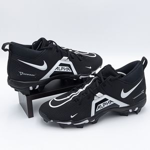 Nike Alpha Menace 3 Shark Mens Size 13 Black Mid Football Cleat CV0582-001